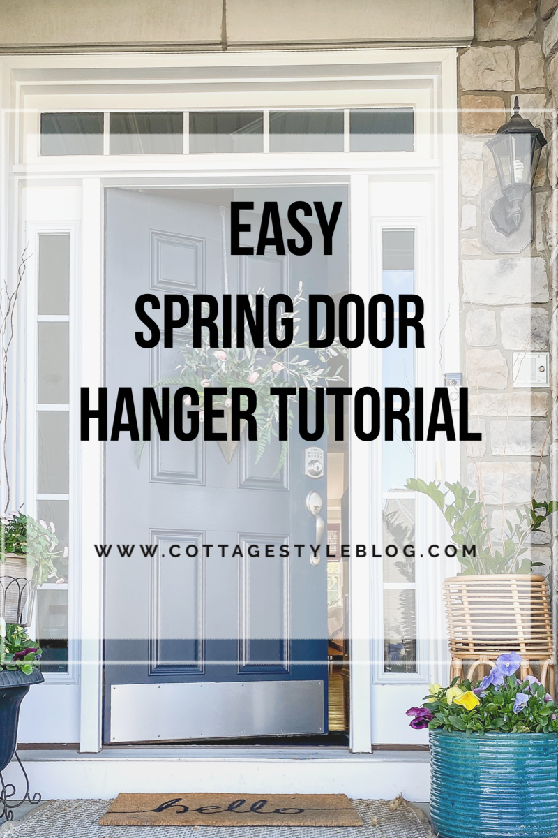 Easy Spring Door Hanger Tutorial 