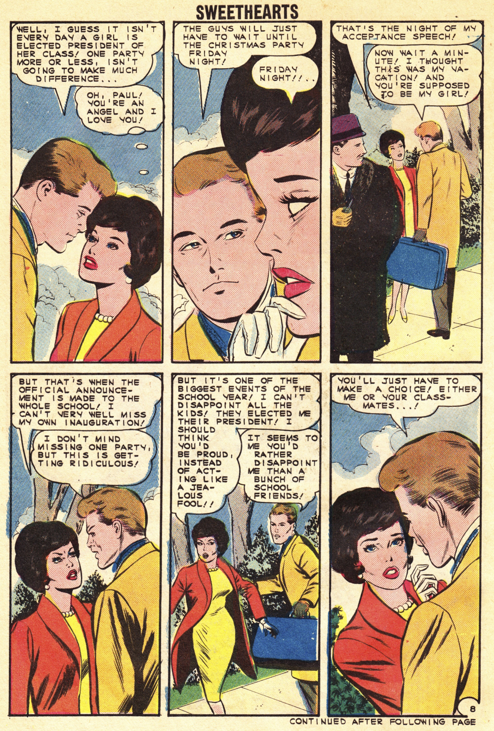 Lady President 1964 Charlton Romance Comic Story Ahead Of The Curve — Sequential Crush