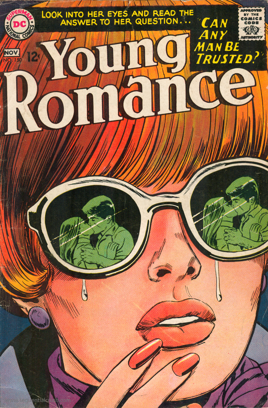 DC Comic Official Young Romance Womens T-Shirt Femme