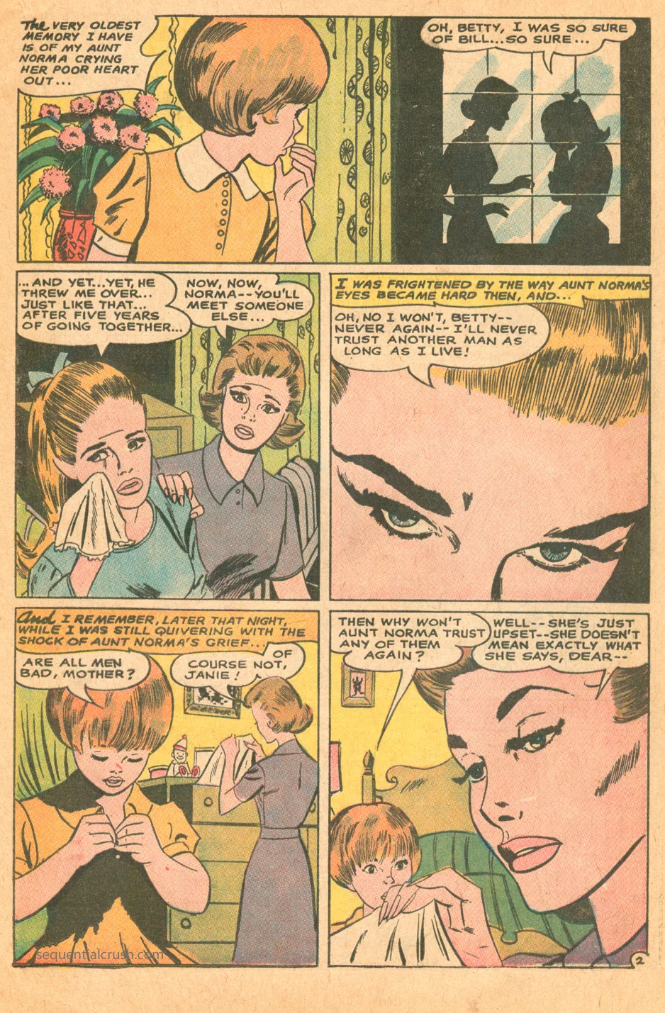 Can any man really be trusted young romance love comics dc comics jay scott pike