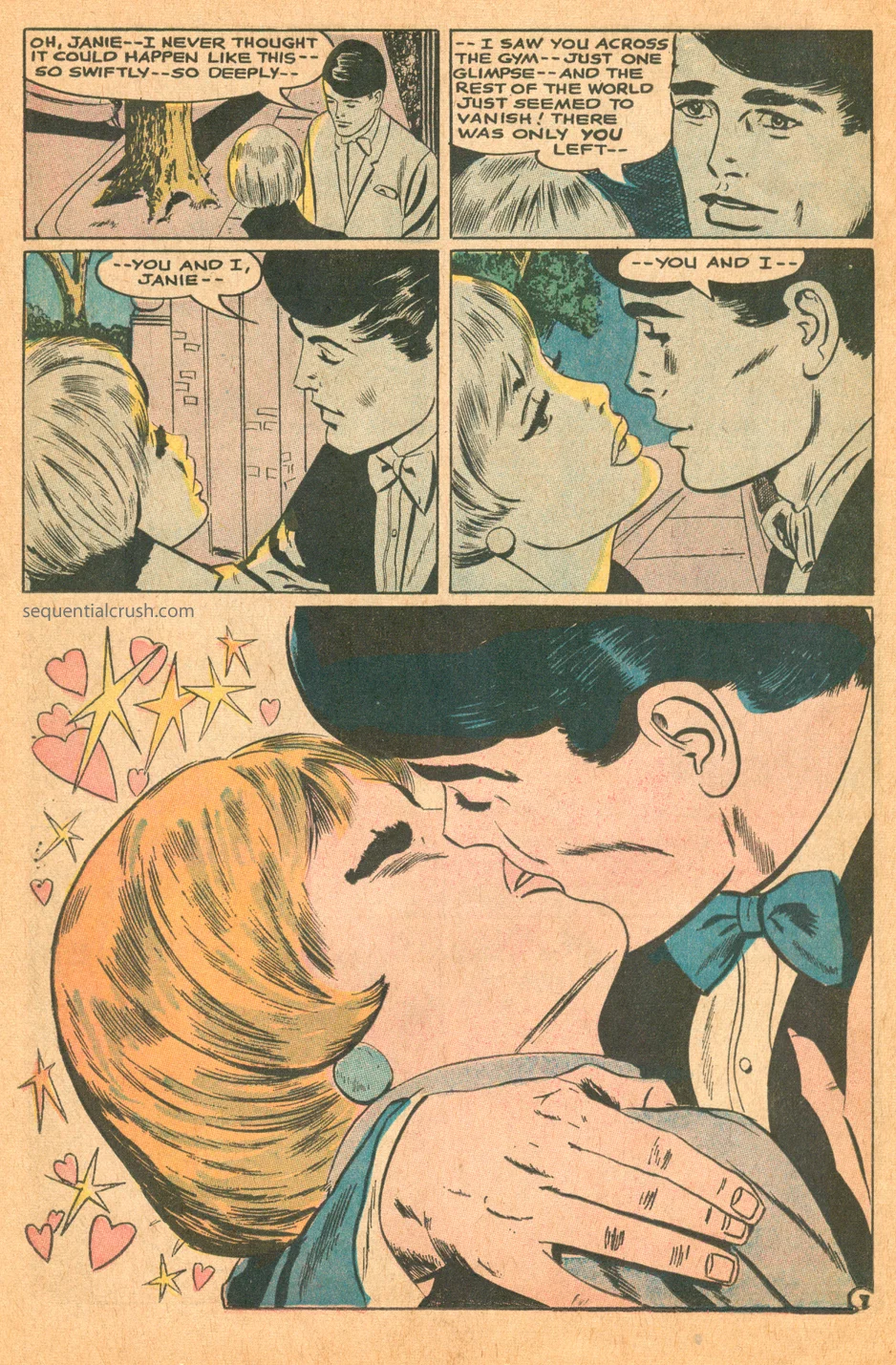 Romance comic book kiss jay scott pike romance comics dc