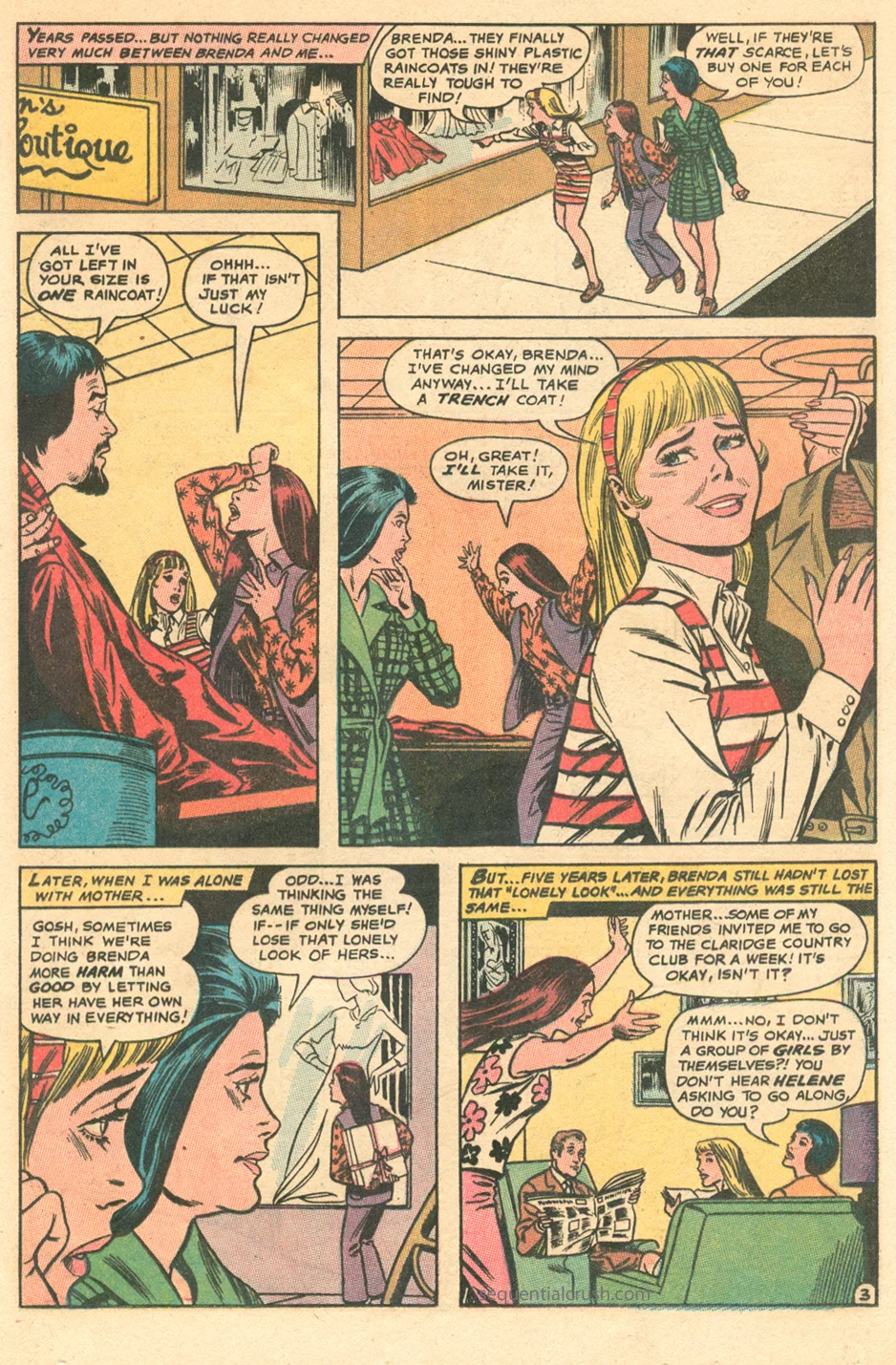 "Unloved and Unwanted!" Girls' Romances #151 (September 1971)