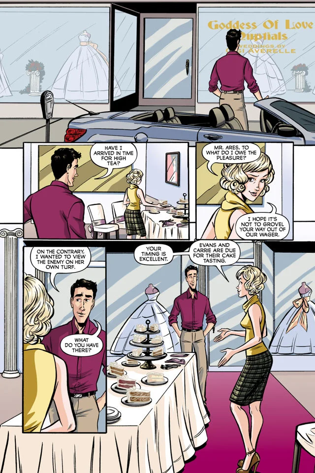 Ares and Aphrodite Oni Comics Jacque Nodell afterword
