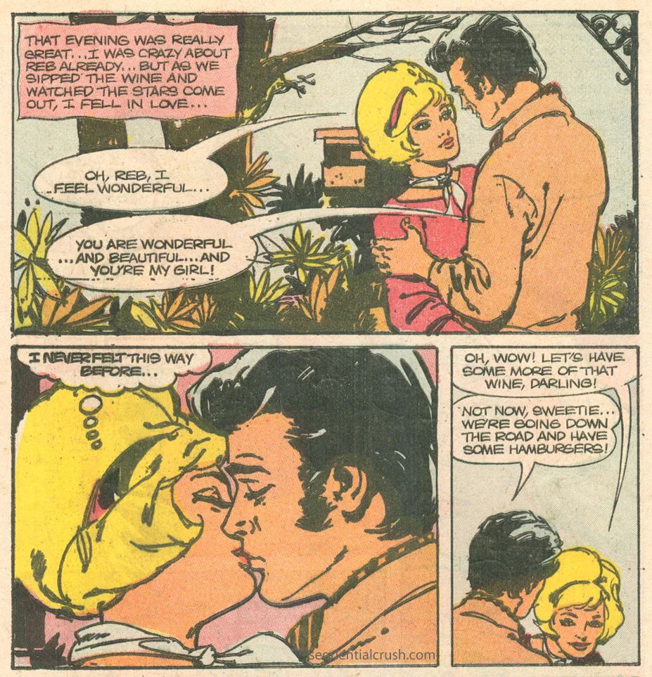 Romance comic books and serious issues alcoholism Charlton comics