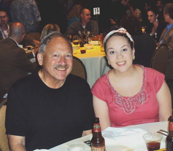 With my dad at the 2011 Eisner Awards, the last time I attended San Diego Comic-Con International.