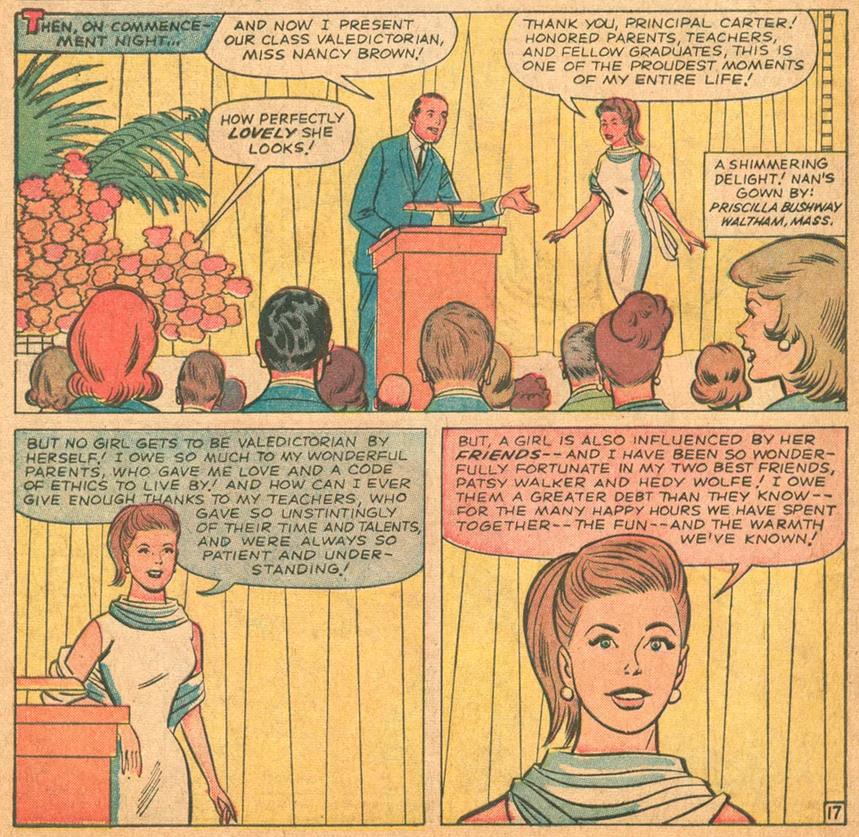 Patsy Walker and Hedy graduate high school teen comics Marvel Stan Lee