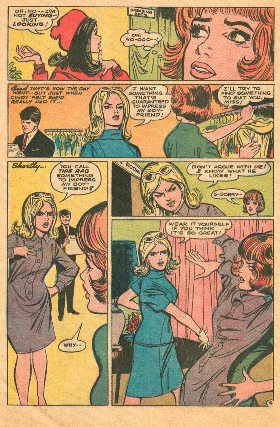 Remembering Win Mortimer best romance comic book artist Falling in Love 1968 fashion