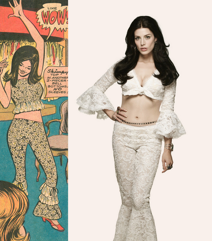 Does the "skimpy" outfit on page five look familiar? Mad Men Image from Fashion Magazine . 