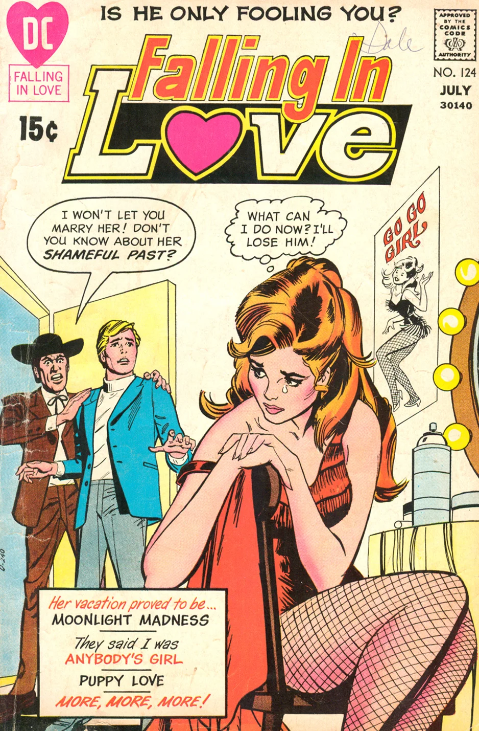 Cover by Bob Oksner Falling in Love #124 (July 1971)