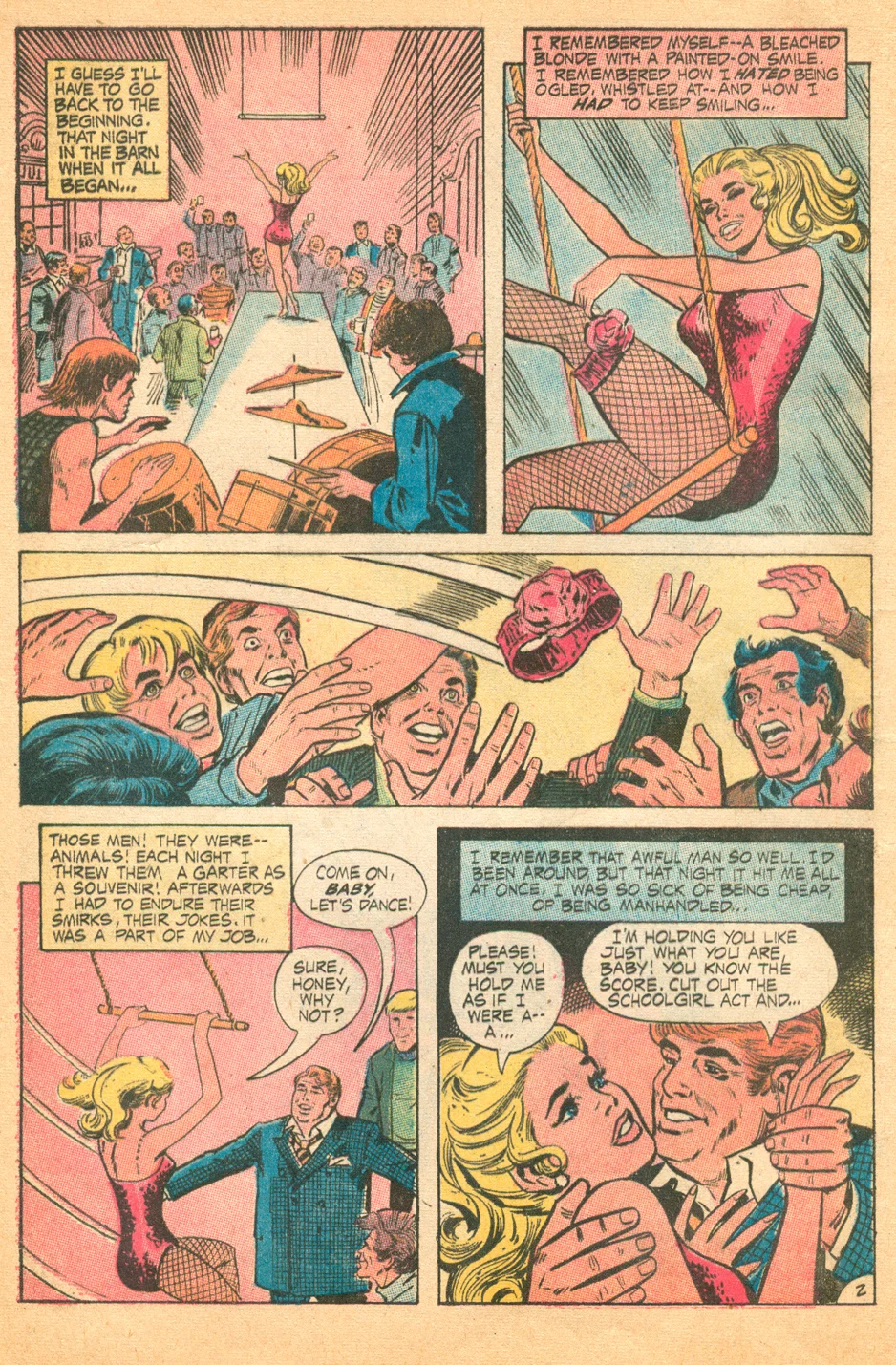 Cover by Bob Oksner Falling in Love #124 (July 1971) romance comic book sequential crush