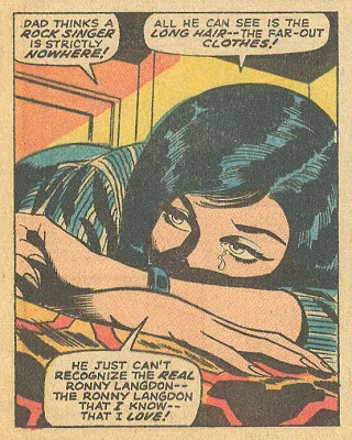 His Hair is Long Romance Comic Gene Colan