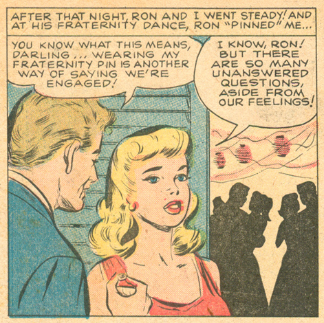 "A Lesson for Linda" Love Romances #94 (July 1961) Pencils and Inks: Vince Colletta
