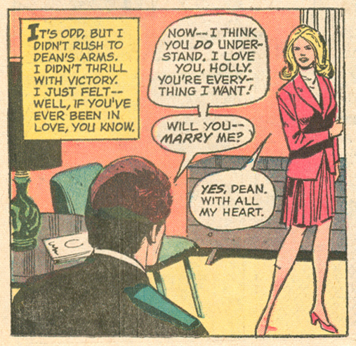 "Winner Take All" Falling in Love #137 (October 1972) Pencils: Win Mortimer, Inks: Vince Colletta