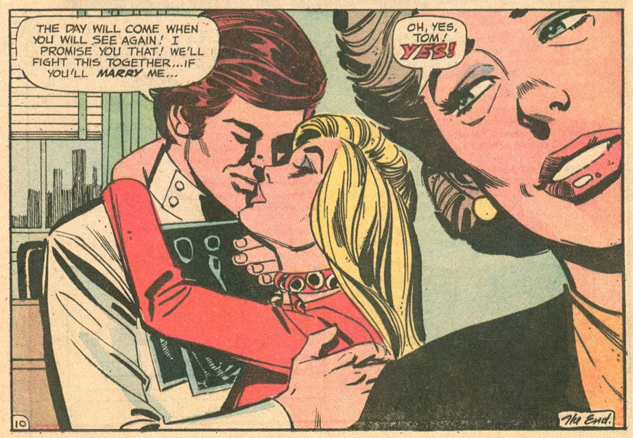 "Forsake My Love" Girls' Romances #156 (April 1971) Pencils: Ric Estrada, Inks: Dick Giordano