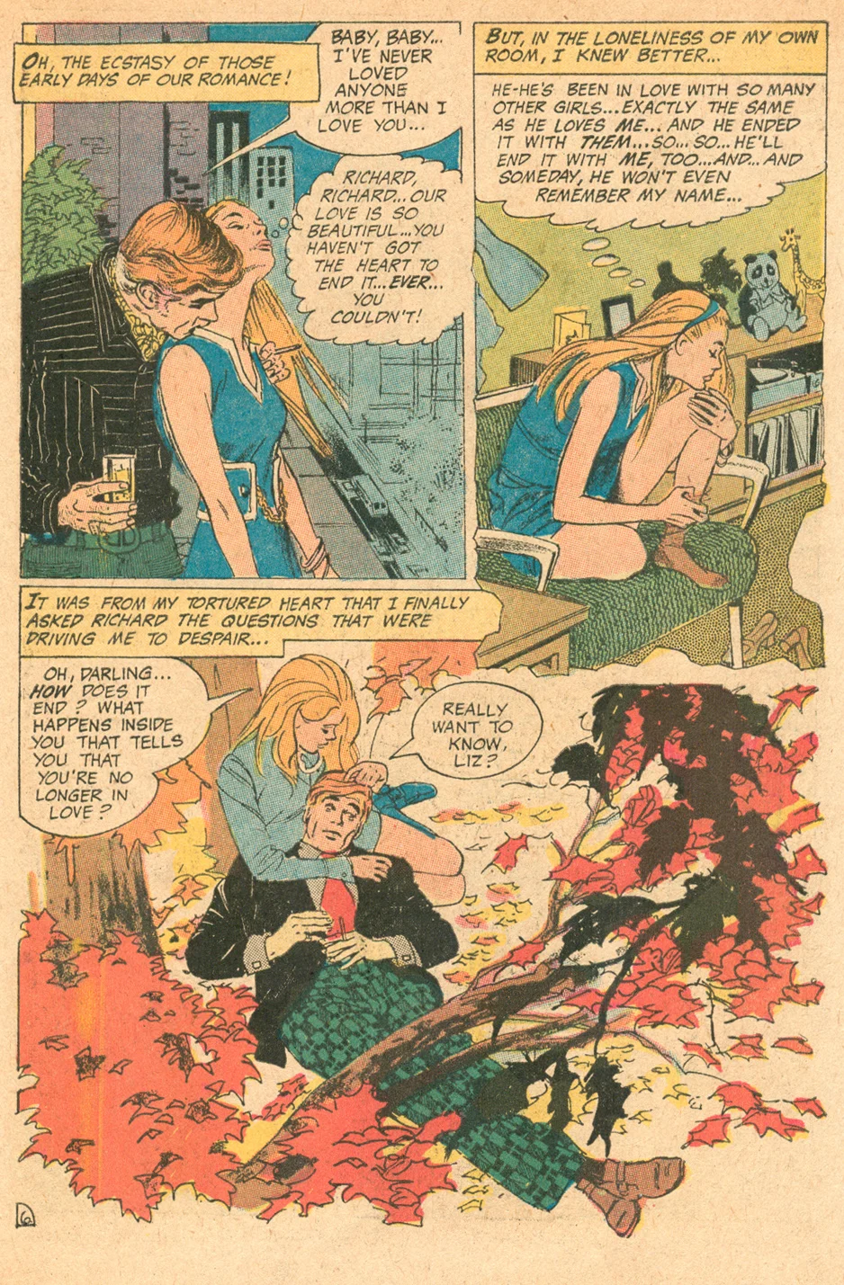 Young Love #180 Gray Morrow romance comic book story sequential crush