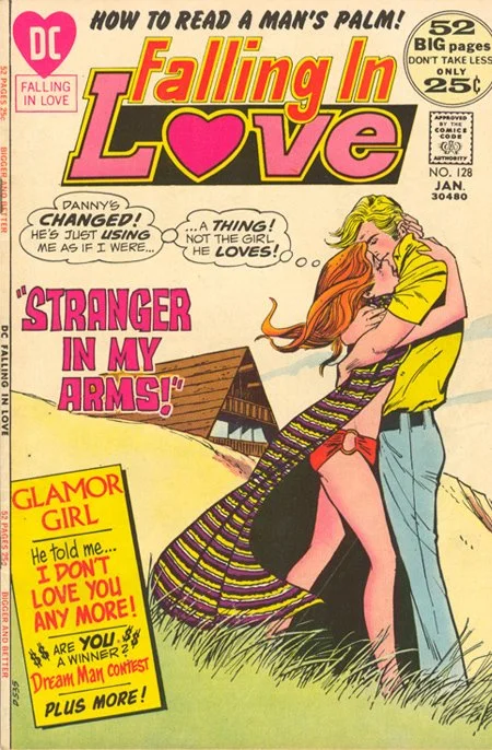 Falling in Love #128 (January 1972) romance comic book sequential crush