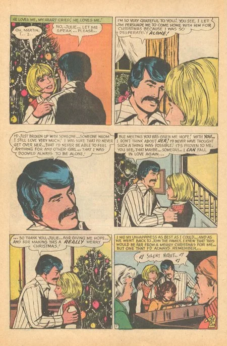 Falling in Love #128 (January 1972) romance comic book sequential crush