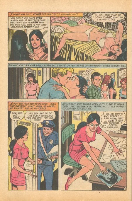 Falling in Love #128 (January 1972) romance comic book sequential crush