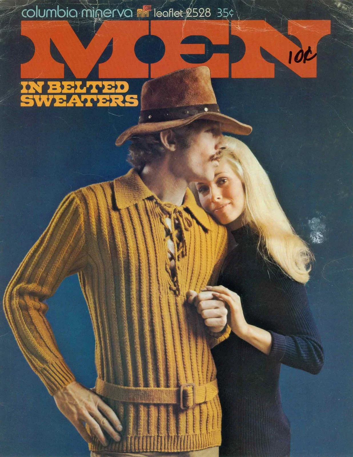 Men in belted sweaters 1970s knitwear and fashion