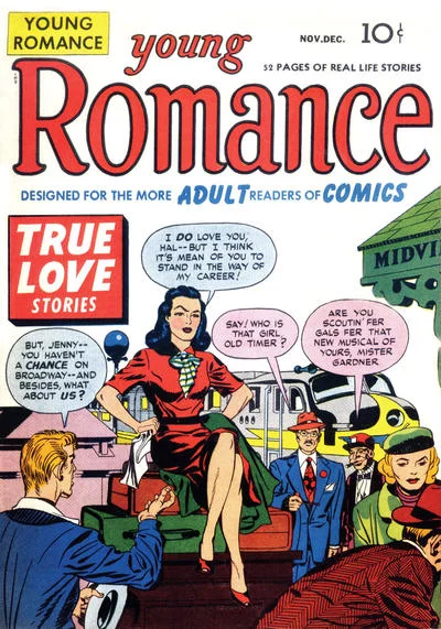 Young Romance #2 (November/December 1947) Image from the Grand Comics Database