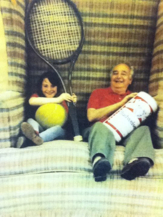 Megan as a kid with Daddy Joe, Photo from Megan's collection