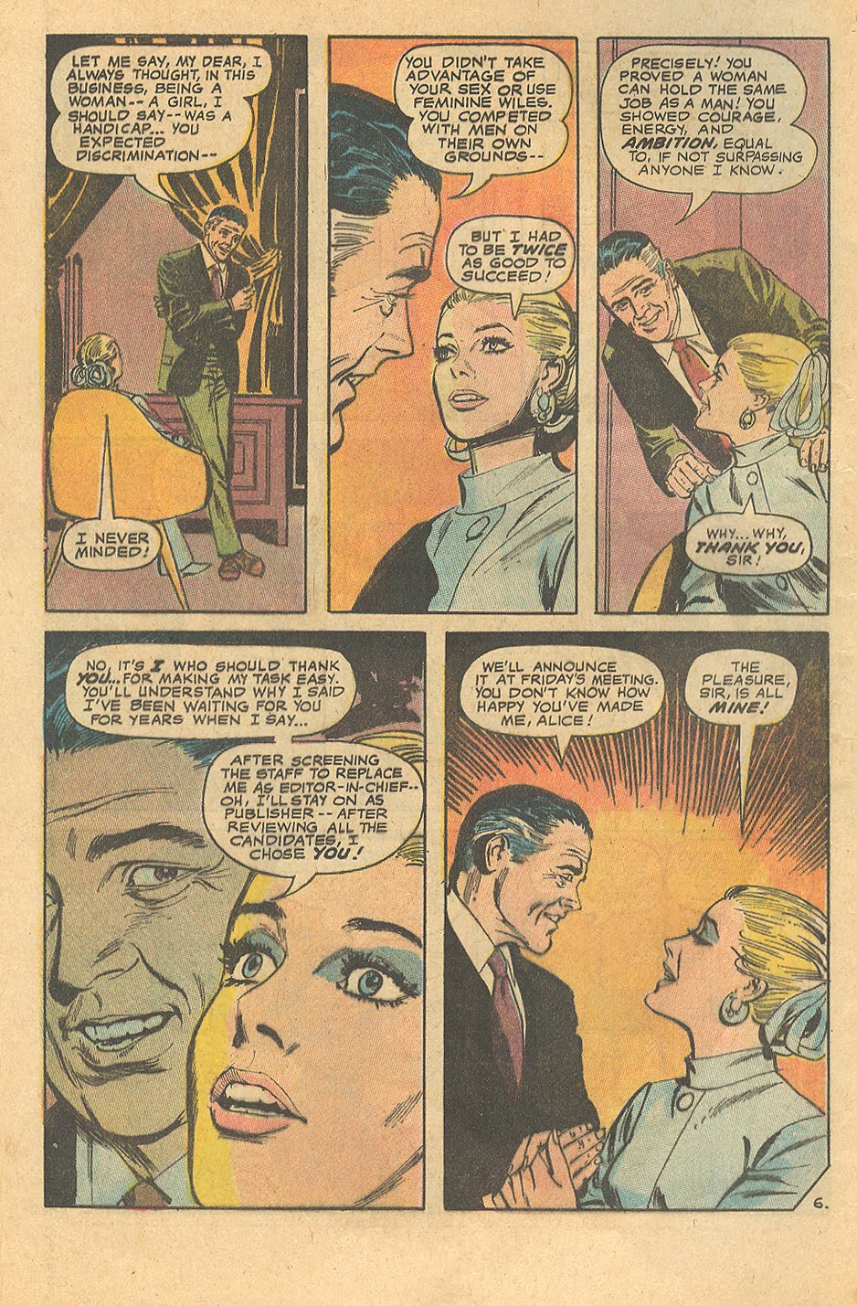 Falling in Love Women's Movement Romance Comic Book DC Comics 1970s