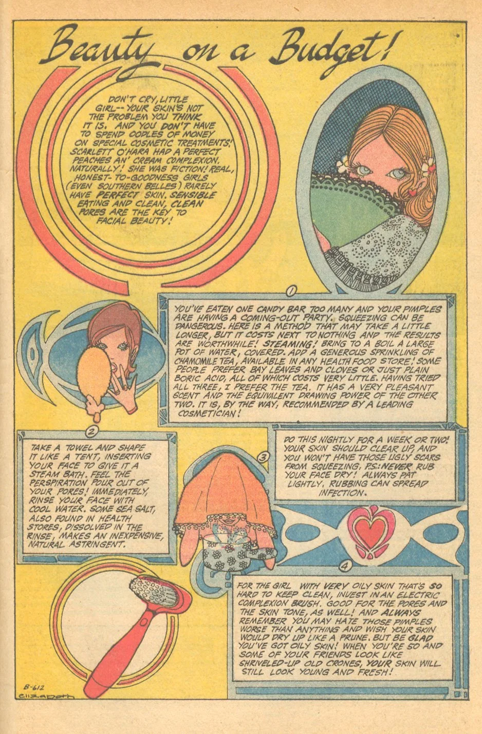 "Beauty on a Budget" Falling in Love #119 (November 1970)