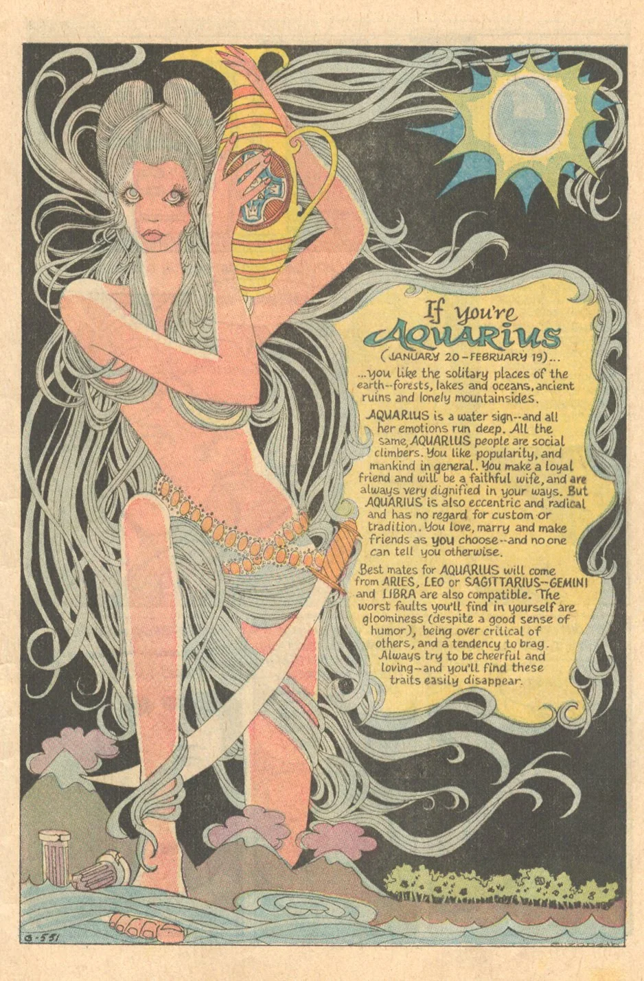 "If You're Aquarius" Secret Hearts #142 (March 1970)