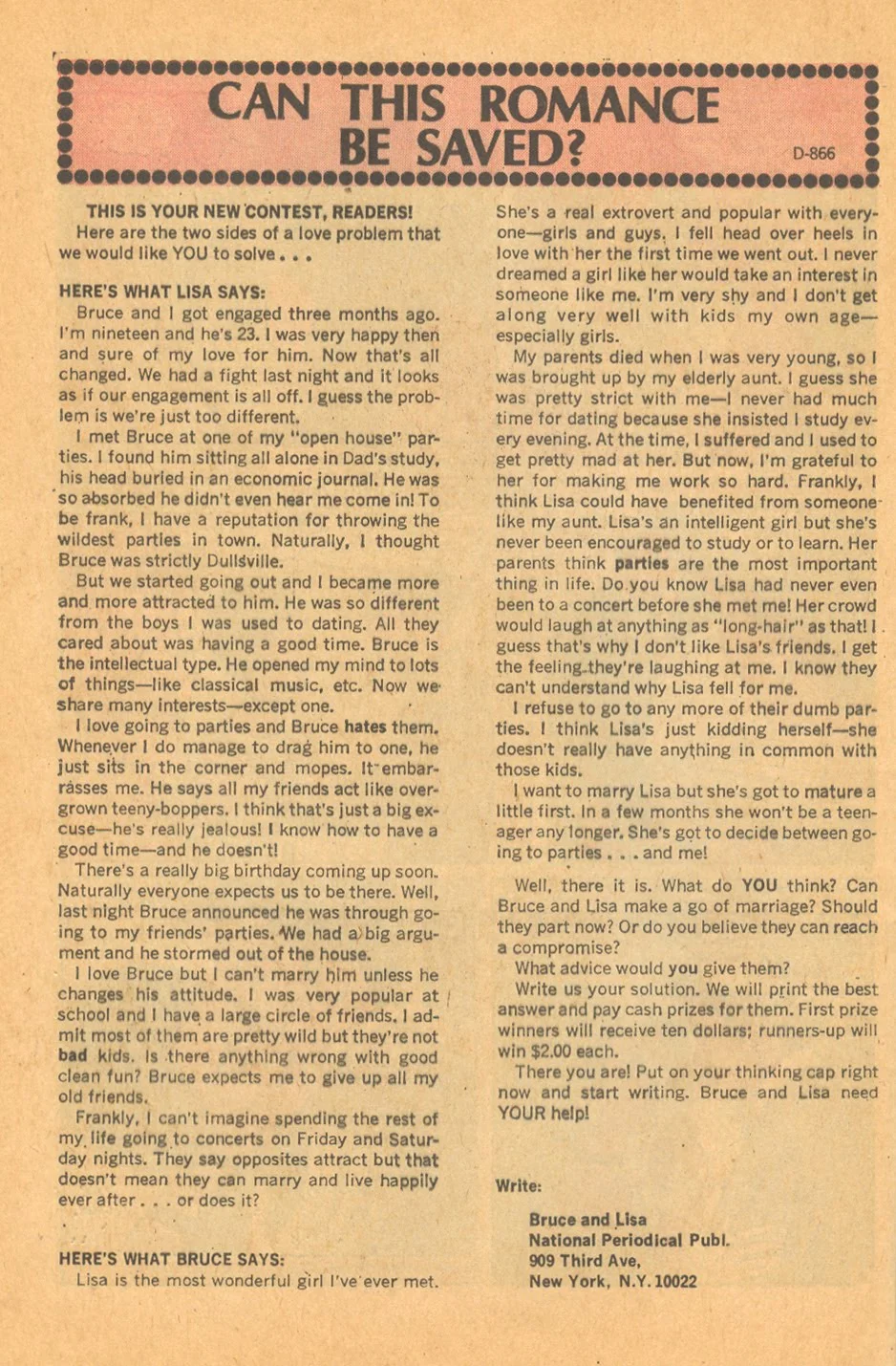 Saving romance comics sequential crush
