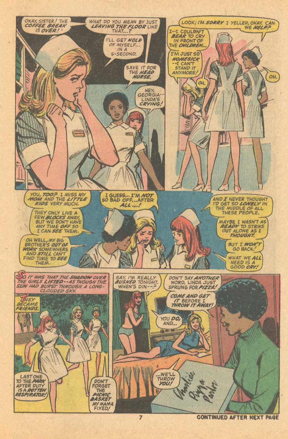 Linda Night Nurse Marvel Comics Romance Vintage 1970s Win Mortimer