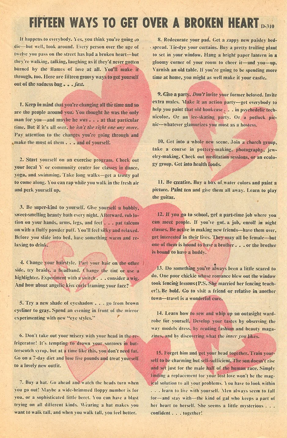 Ways to get over a broken heart advice