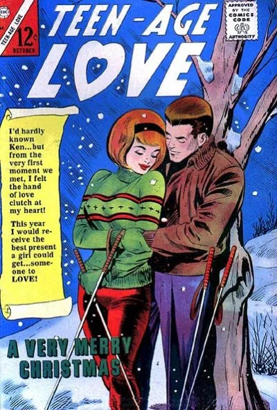 A rare holiday cover (image from the GCD ) Teen-Age Love #44 (October 1965)