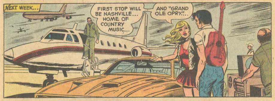 Young Love Romance Comic book Nashville country music superstar Tennessee Grand Ole Opry