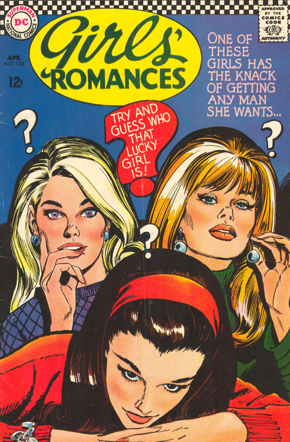 Girls' Romances #124, April 1967 Jay Scott Pike Cover