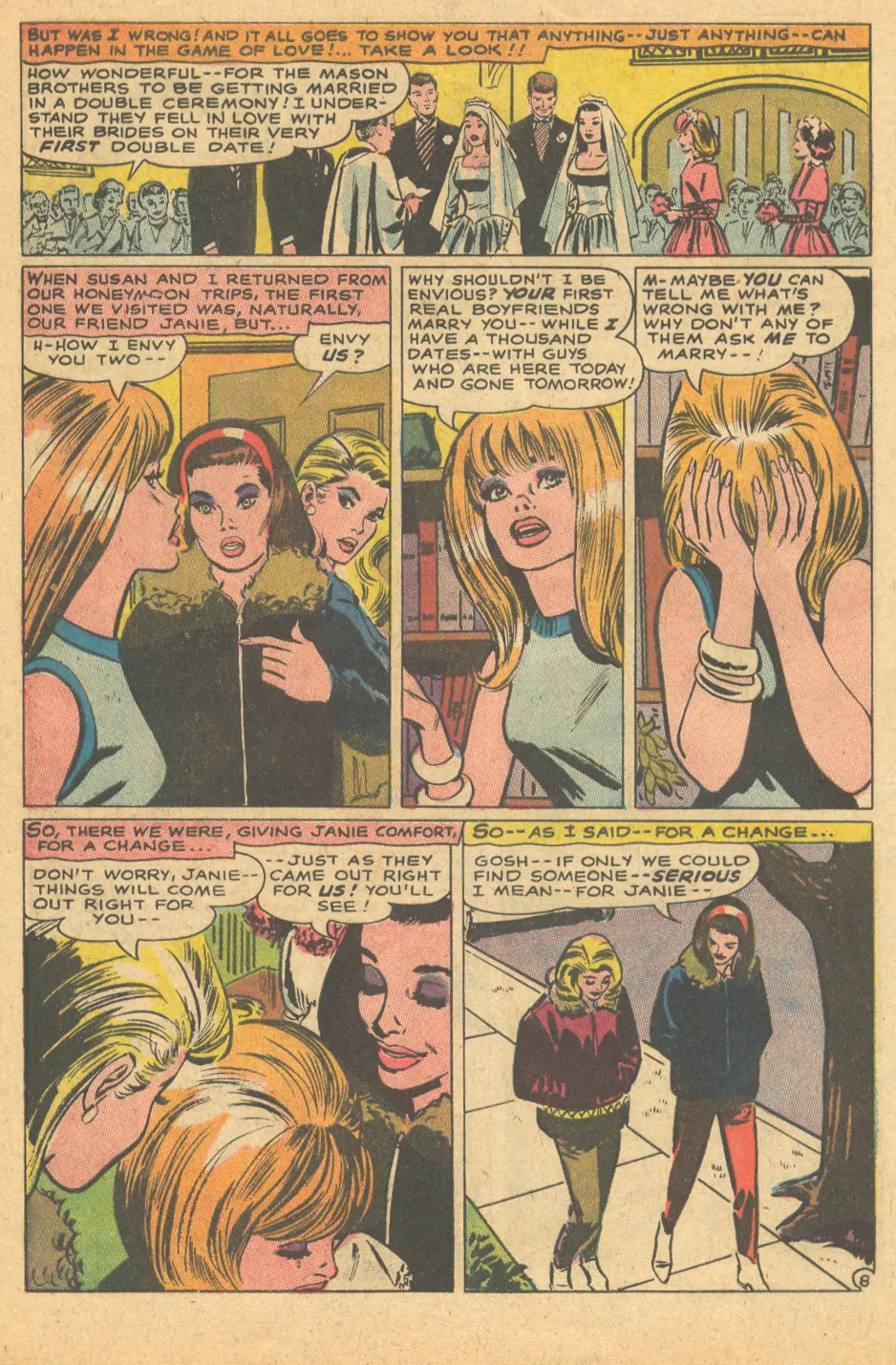DC romance comic book sequential crush