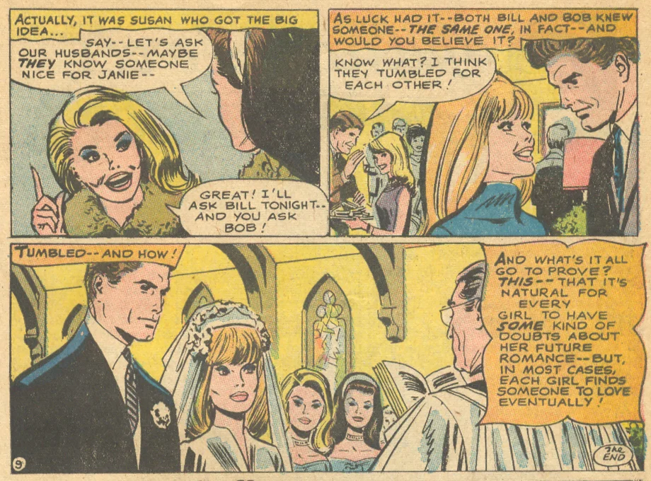 DC romance comic book sequential crush