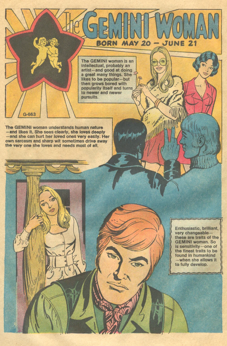 "The Gemini Woman" Secret Hearts #145 (July 1970) 