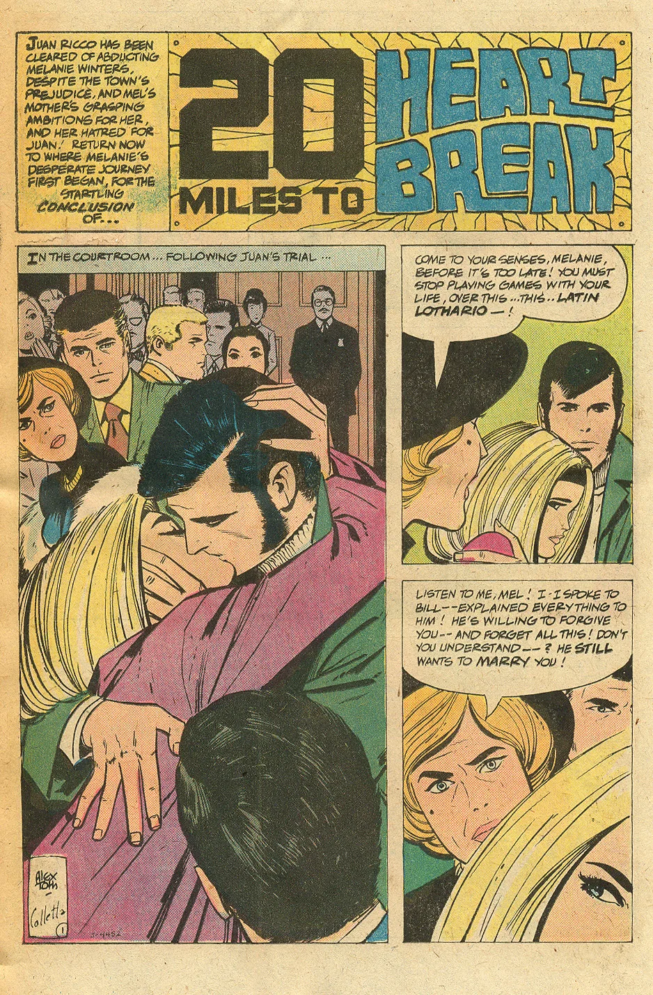 Alex Toth Vince Colletta romance comic book story DC Comics 