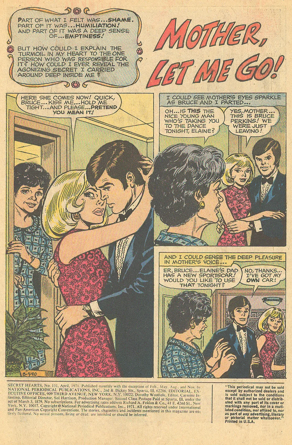 Lee Elias romance comic book artist Secret Hearts