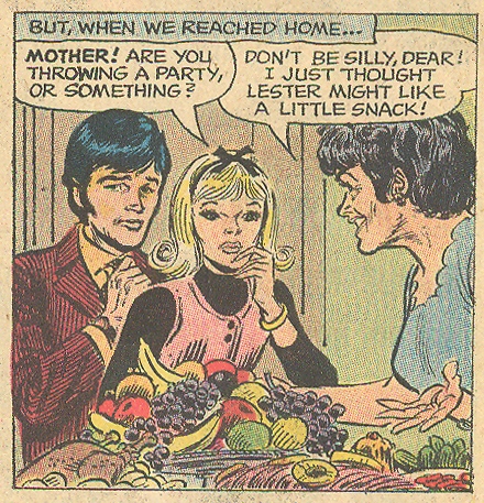 Yeah, coming home to this after a successful first date... that's not embarrassing, right? Eep! Poor Elaine! 