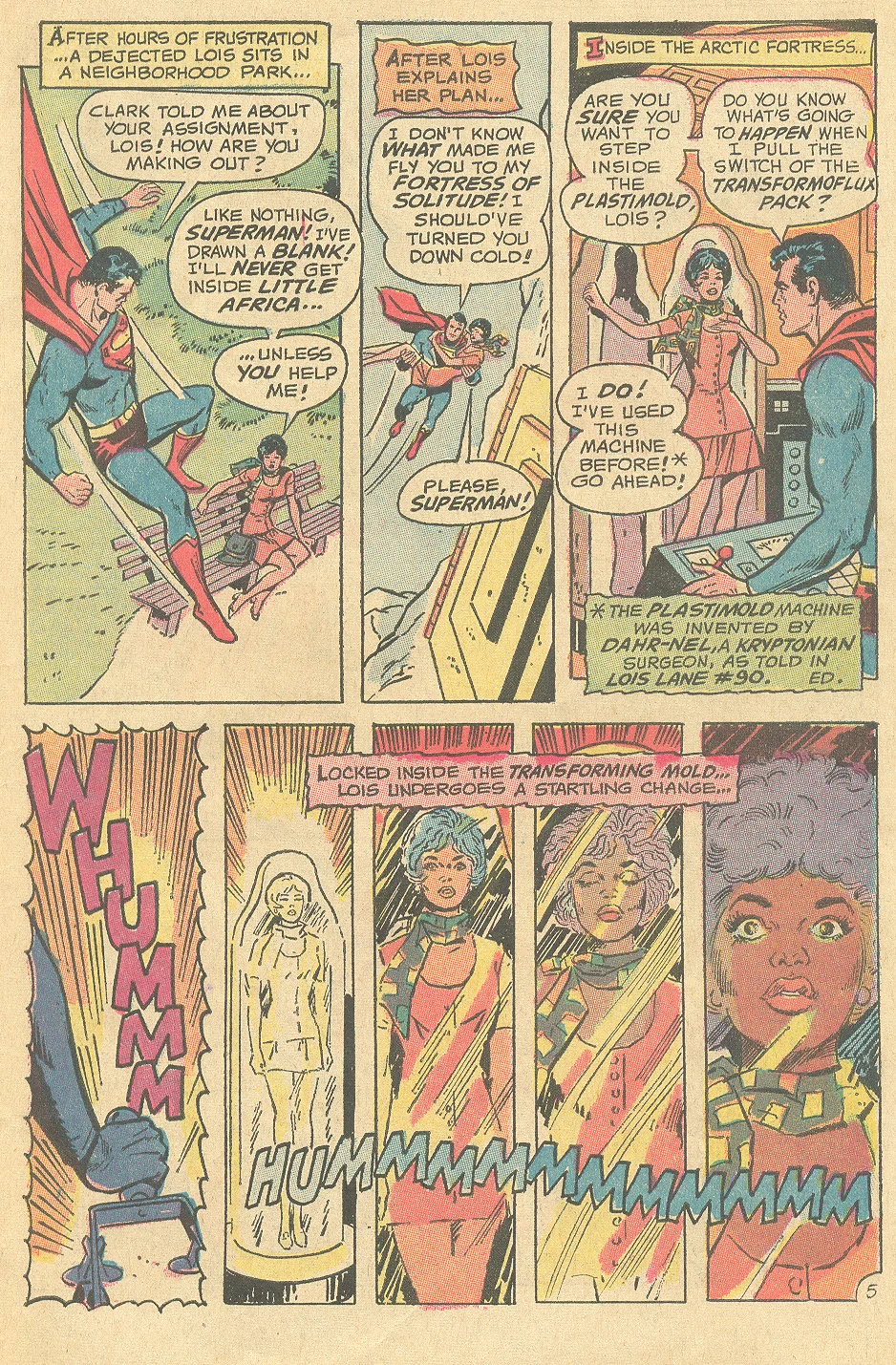 "I Am Curious (Black)!" Superman's Girl Friend Lois Lane #106 (November 1970). Written by Bob Kanigher, illustrated by Werner Roth and Vince Colletta