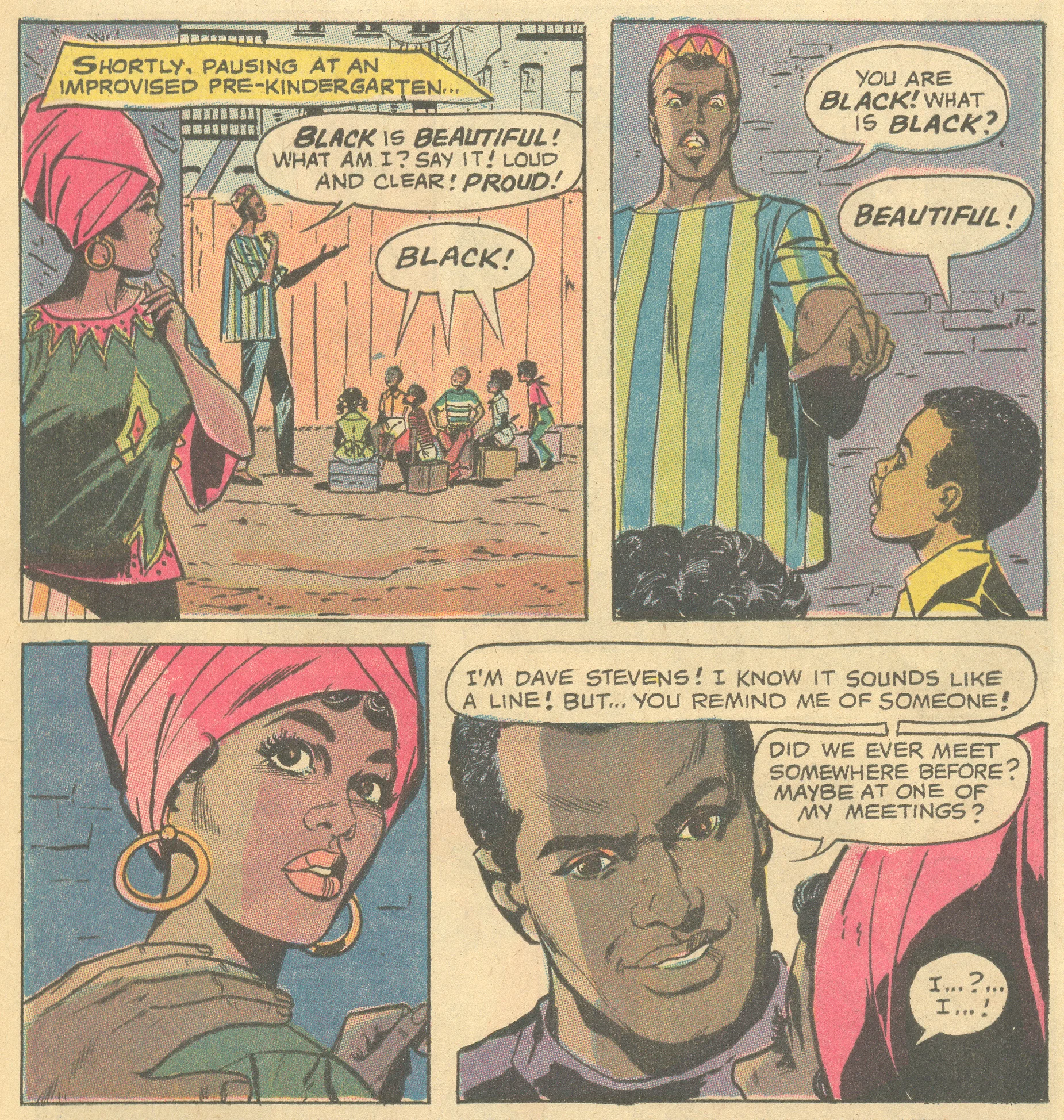"I Am Curious (Black)!" Superman's Girl Friend Lois Lane #106 (November 1970). Written by Bob Kanigher, illustrated by Werner Roth and Vince Colletta