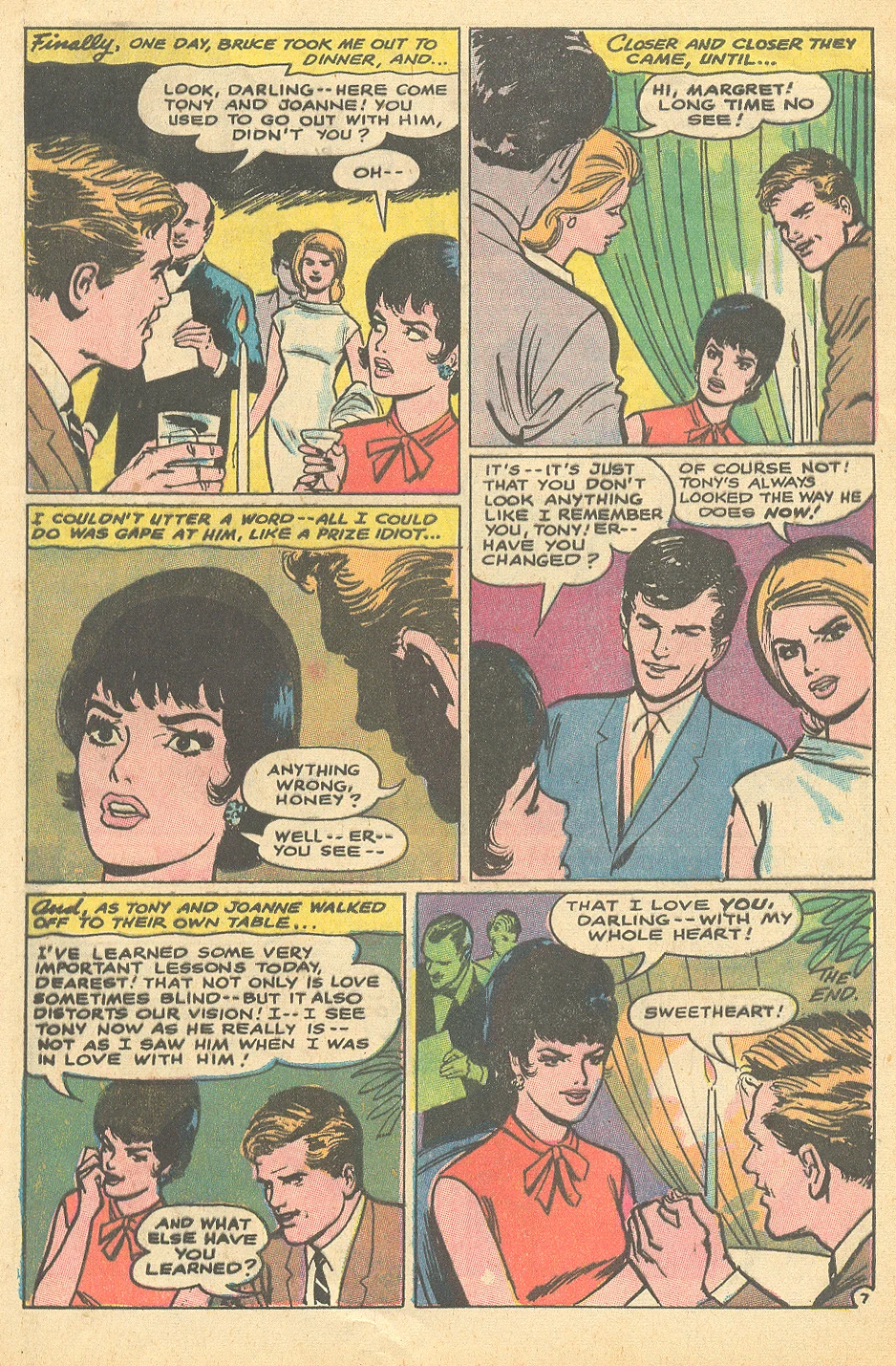 "How Can I Forget His Face?" from Heart Throbs #110 (October/November 1967) Win Mortimer