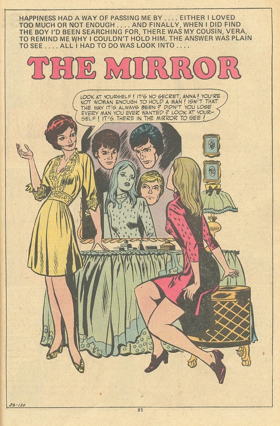 "The Mirror" Young Romance #199 (May/June 1974)