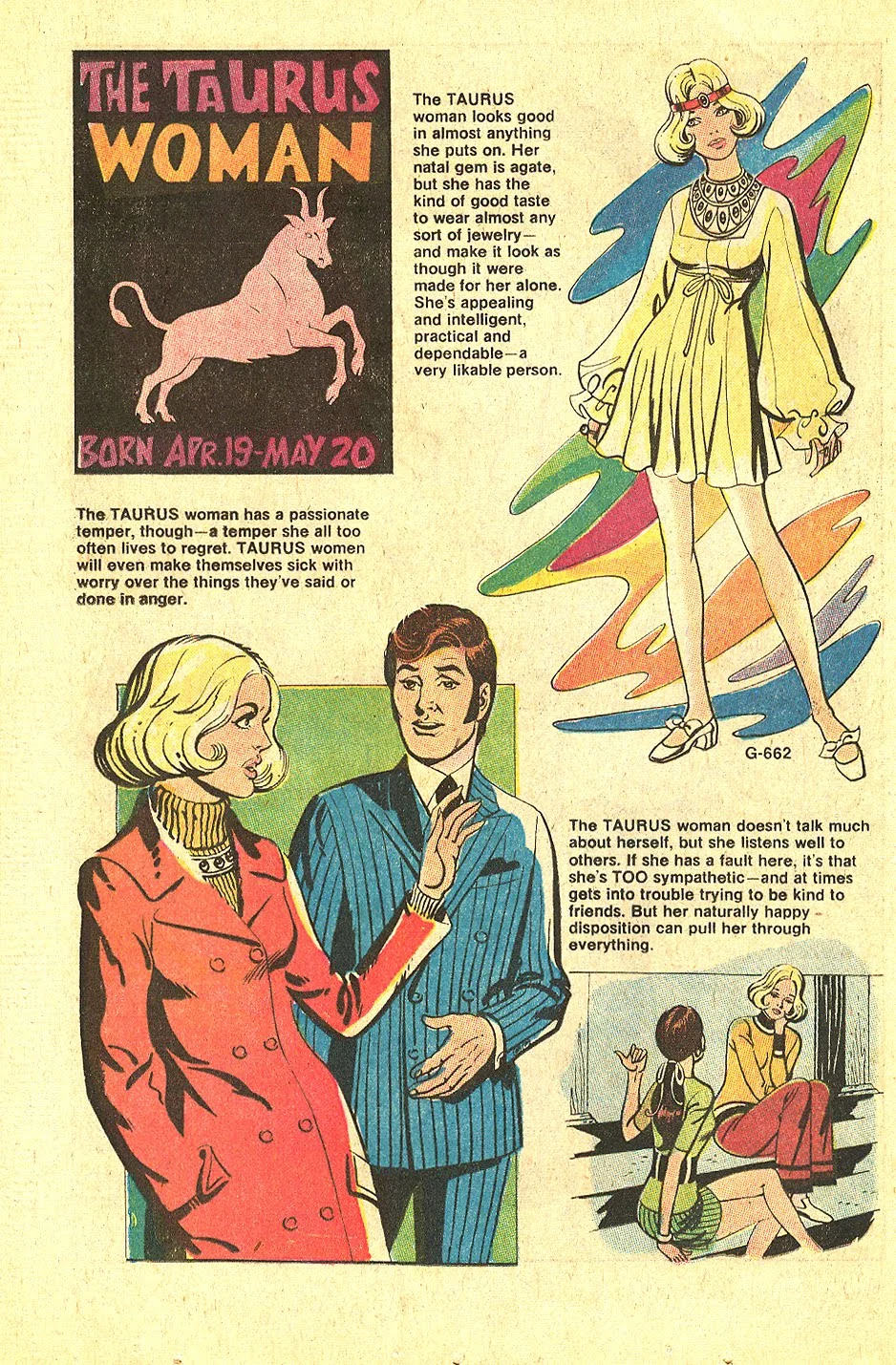 That's me! "The Taurus Woman" Young Love #80 (May/June 1970)