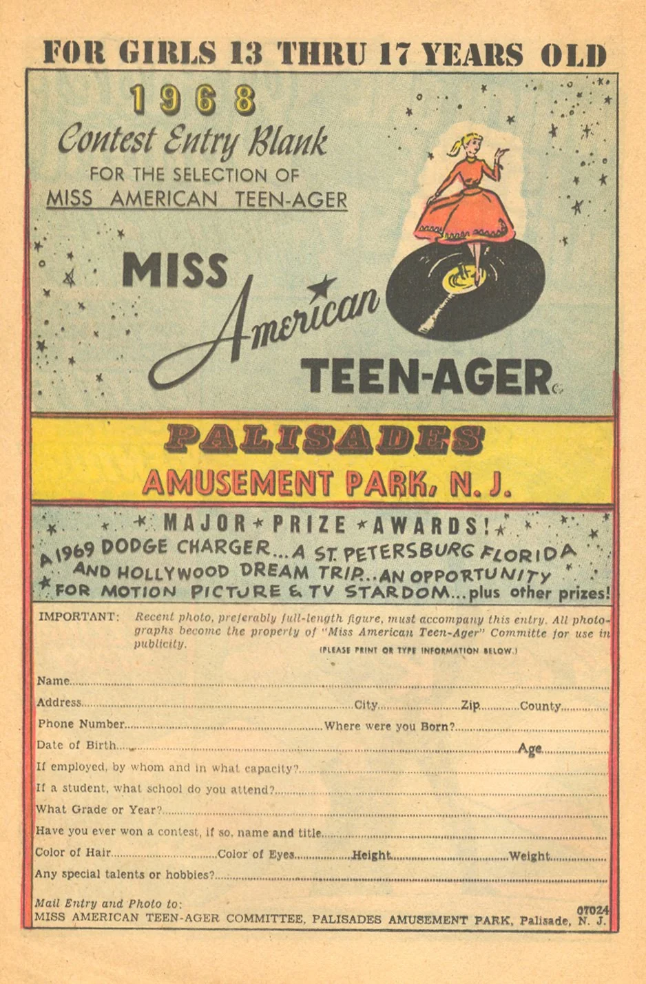 Palisades Amusement Park New Jersey comic books advertisement
