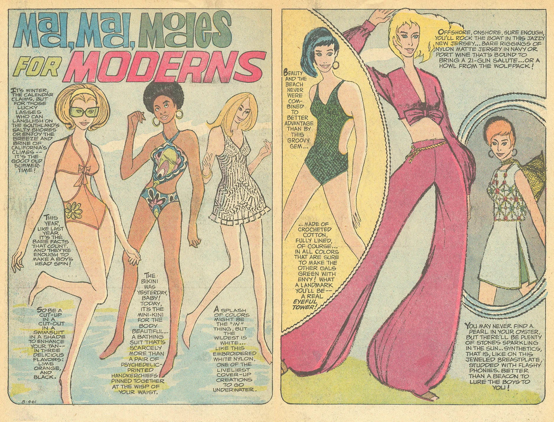 "Mad Mad Modes for Moderns" Girls' Romances #147 (March 1970)