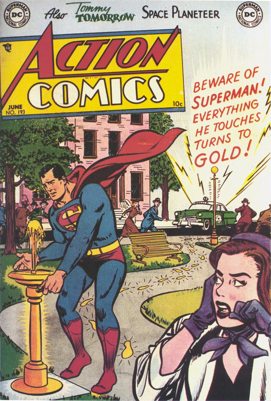 Win was drawing fists way back in his Superman days! Action Comics #193 (June 1954)