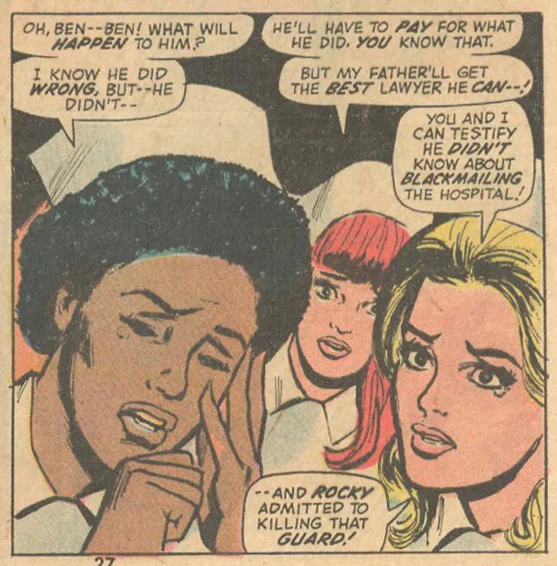 Mortimer incorporated a little fist action into the Marvel classic, Night Nurse ! Night Nurse #1 (November 1972)