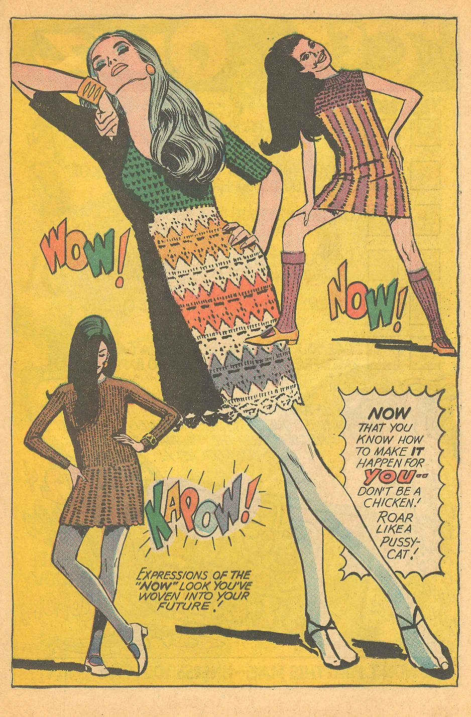 I am pretty sure I would sell my soul for the dress with the green top and the multi-color zig-zag bottom!!!